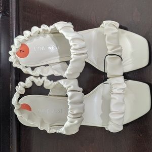 Nine West Ivory Sling Back High Heel Sandles Size 7